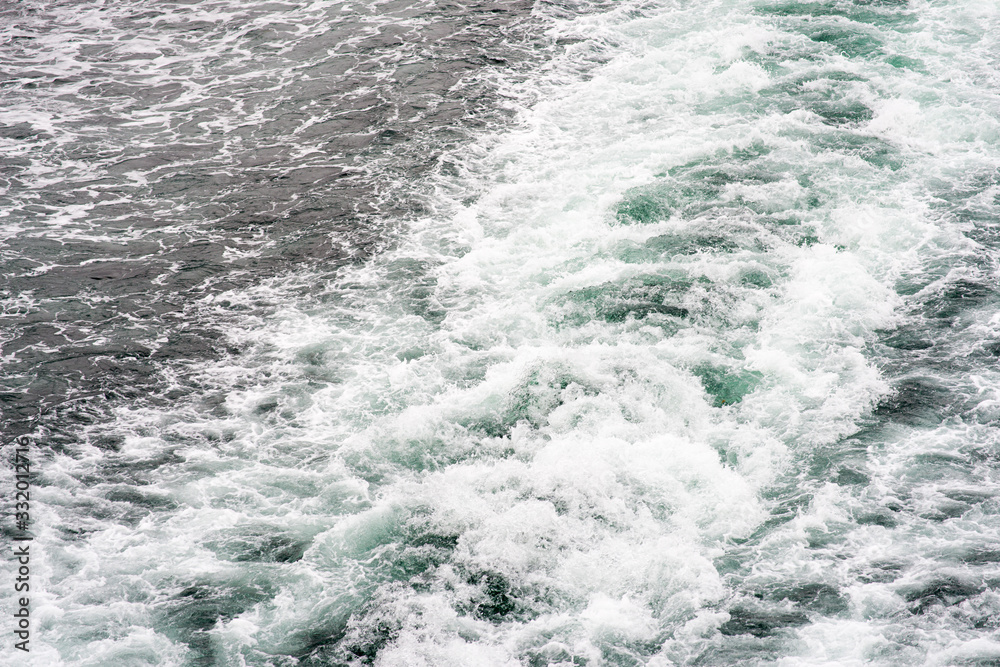 Wake from the Ferry