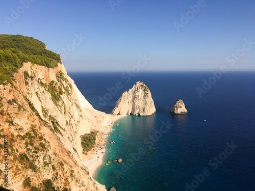 Landscape of the beautiful island of Zante in Greece