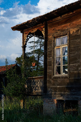 Traditional Georgian house from the local ethnographic museum © sergograph