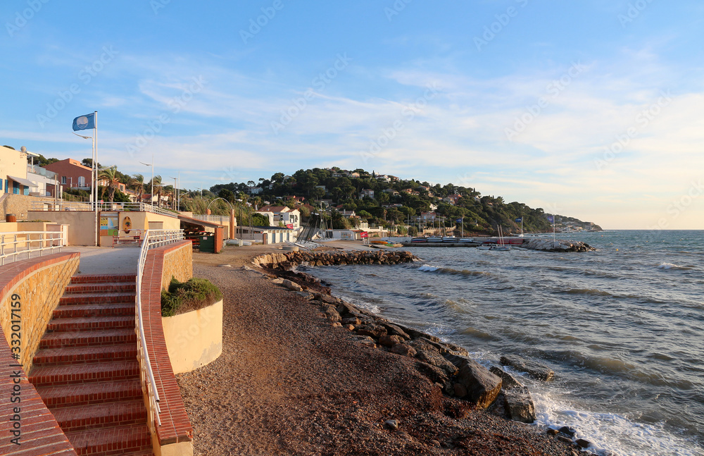 Sunset at Le Pradet beach - French Riviera