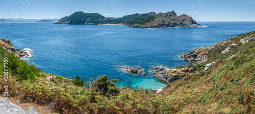 Fototapeta Naklejka Na Ścianę i Meble -  Paisaje marítimo del parque nacional de las Islas Cies (Galicia, Spain)
