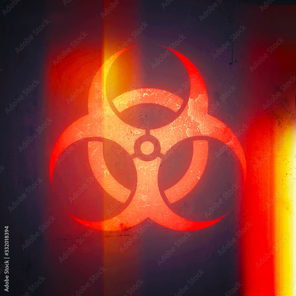 Biohazard Sign (danger caution sign), Pandemic Expansion Symbol. The ...
