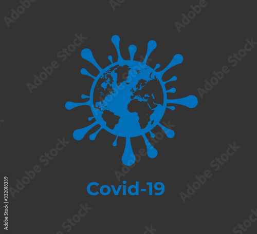 Covid-19 oder Coronasvirus: weltweite Pandemie Visualisierung