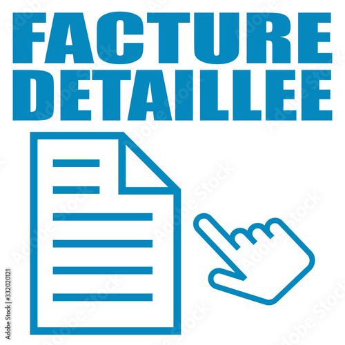 Logo facture détaillée.