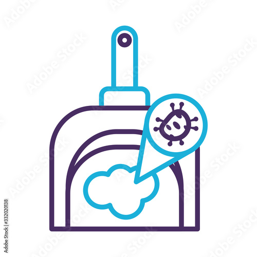 picker tool clean with covid particle line style