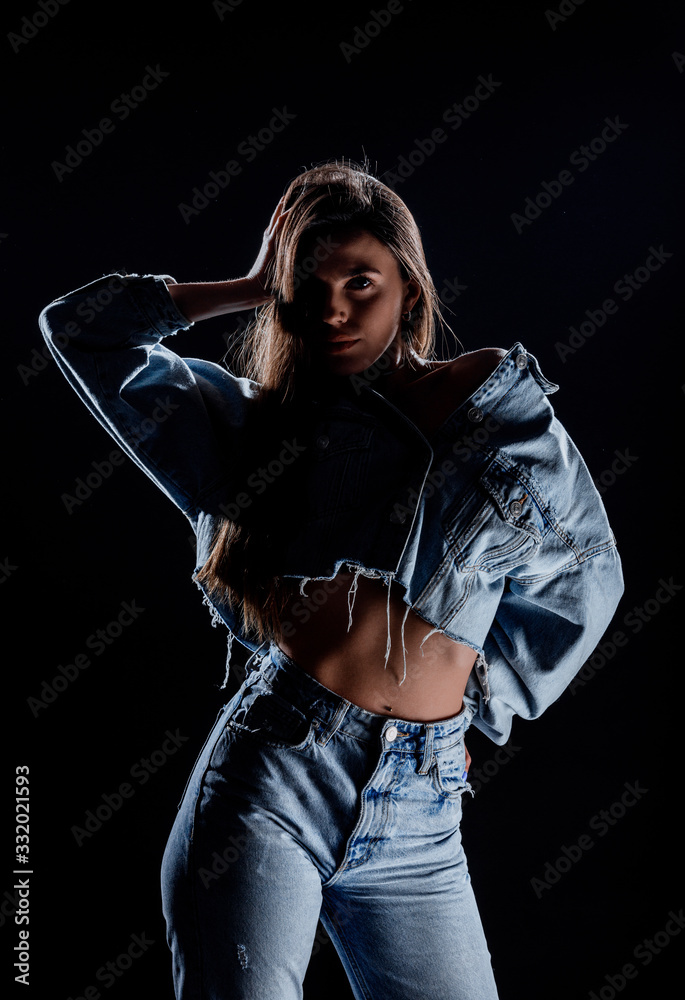 Fototapeta premium Stylish trendy woman