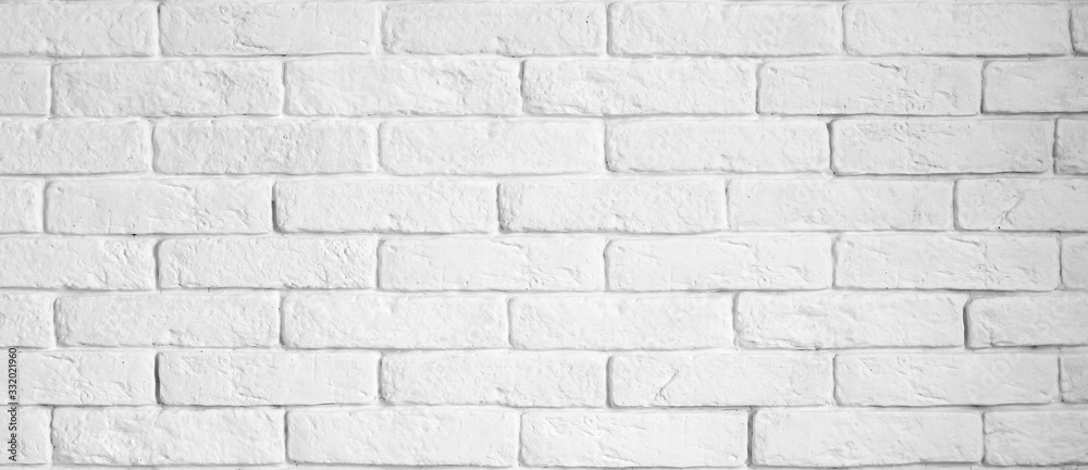 Obraz premium White brick wall retro background