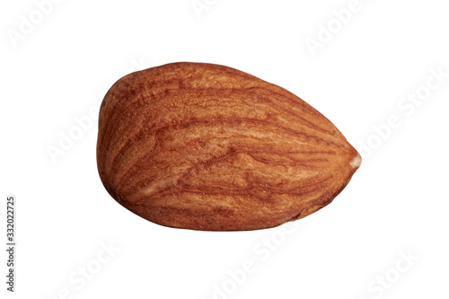 Macro photo of almond on a highlighted background photo