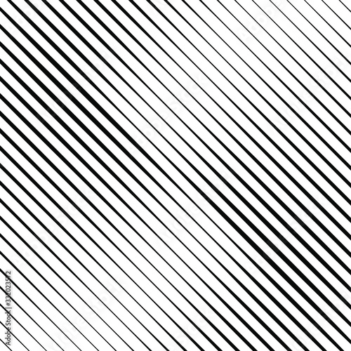 Oblique black vector stripes on a white background. Black abstract diagonal stripes. Monochrome background. Oblique pattern. Trendy element for web pages, prints, textile and template design