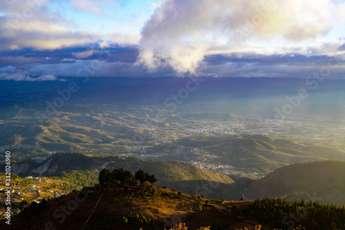 Atardecer Mirador Dieguez Olaverri, Huehuetenango, Guatemala. photo