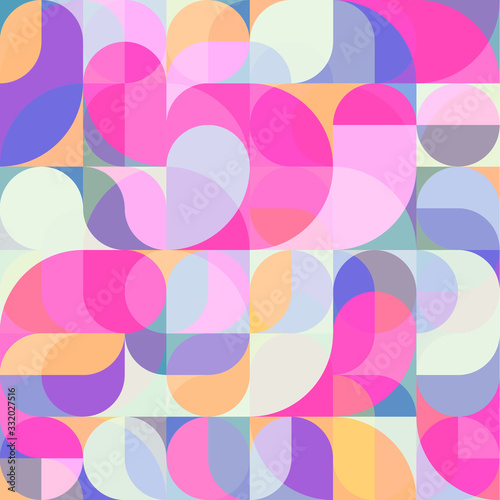 Abstract vector colorful geometric harmonic wave background