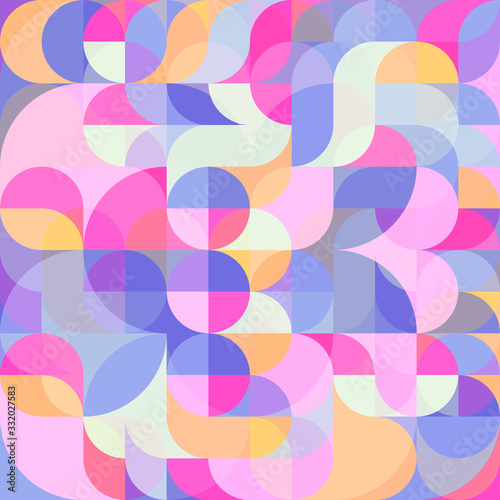 Abstract vector colorful geometric harmonic wave background