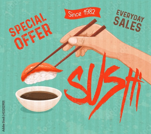 Sushi bar poster
