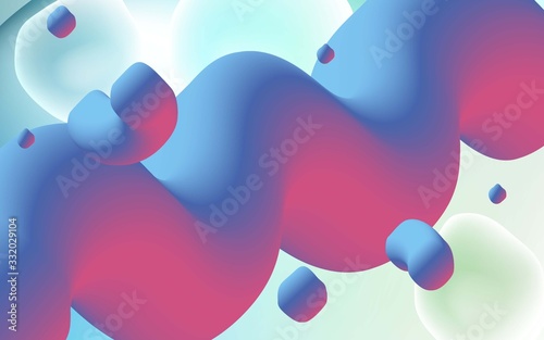 Light Blue, Green vector pattern with lines, ovals. Colorful illustration in abstract memphis style with gradient. A completely new template for your business design.