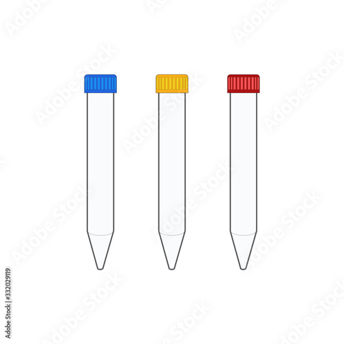 Medical test tube icon set,...