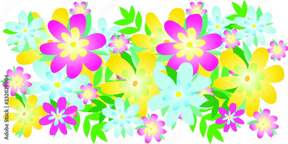 Abstract texture with flowers , vector design illustration 