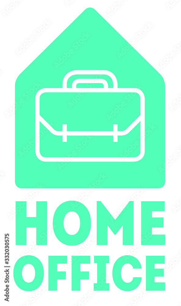 Home Office Icon suitcase. Stay and work at home. Keep healthy and help others. Quarantine precaution to stay safe from Coronavirus COVID-19 Virus. Drawing illustration. Corona global problem. Home Office Icon suitcase. Stay and work at home. Keep healthy and help others. Quarantine precaution to stay safe from Coronavirus COVID-19 Virus. Drawing illustration. Corona global problem.