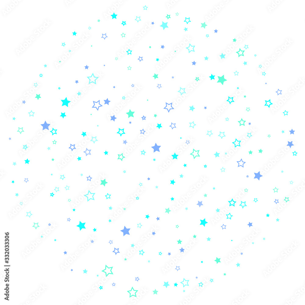 Blue, cyan, turquoise glitter stars confetti Blue, cyan, turquoise glitter stars confetti
