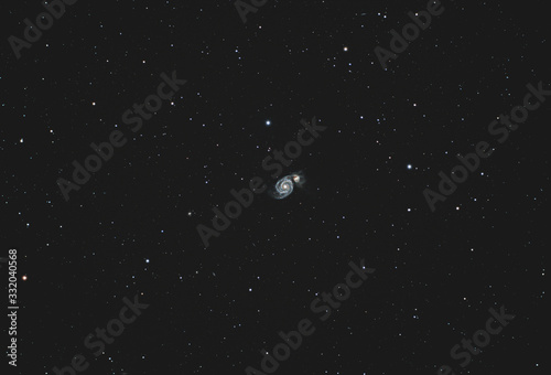 Whirpool Galaxy - due spirali nello spazio profondo
