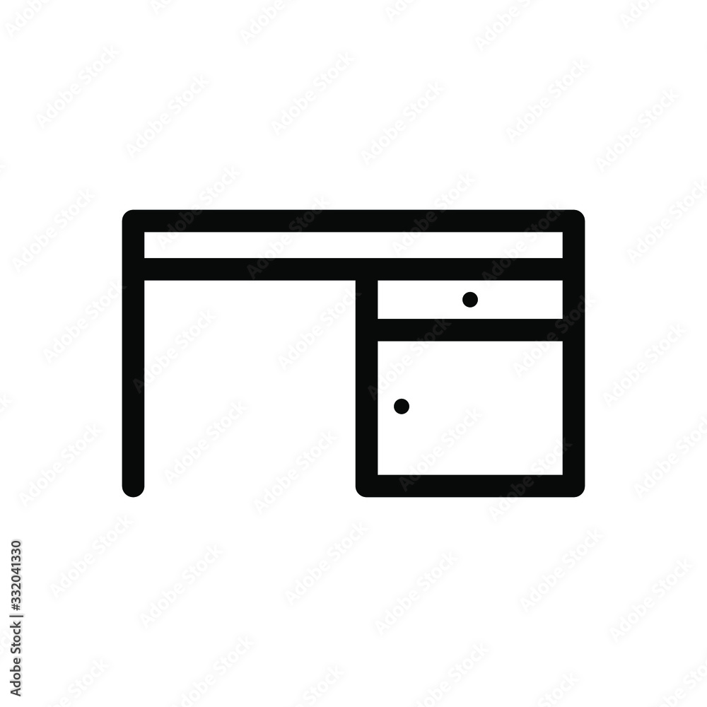 Table office icon vector illustration, template business isolated emblem job professional , outline solid Table office icon vector illustration, template business isolated emblem job professional , outline solid