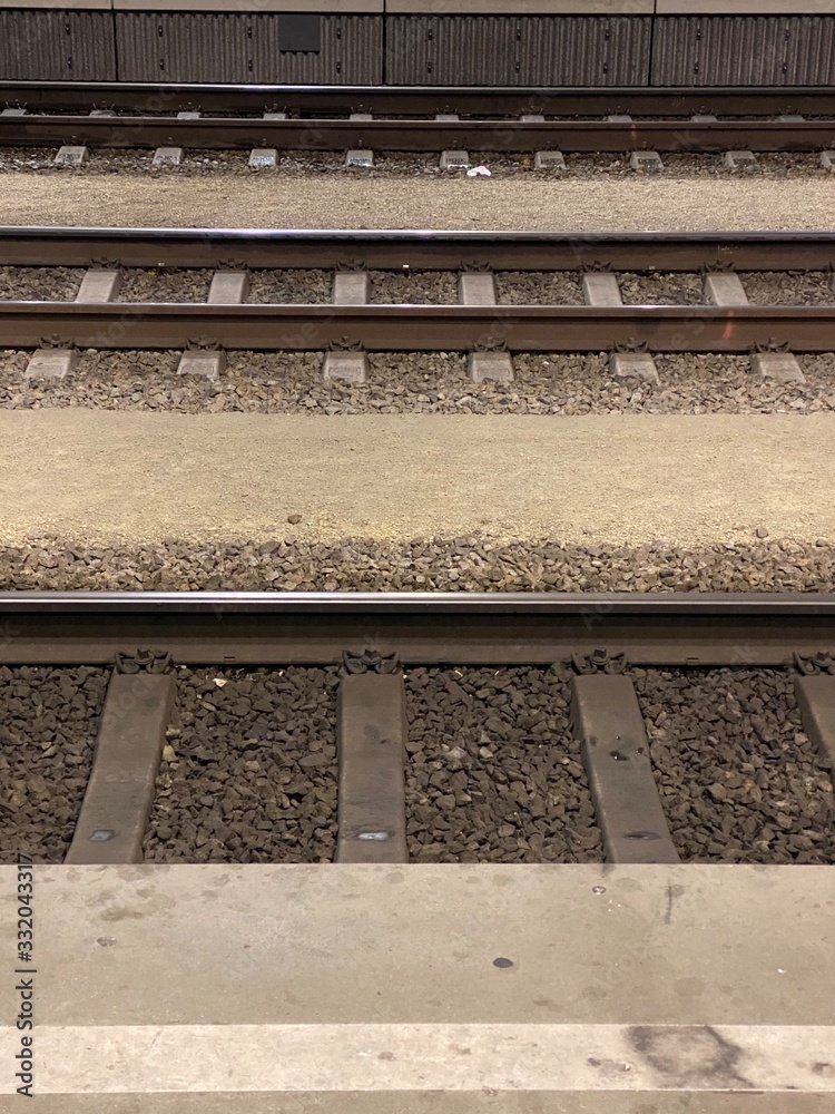 railroad tracks, railroad line in vienna, track system at night, trackage, undergroud track, metro, railway, train, platform railroad tracks, railroad line in vienna, track system at night, trackage, undergroud track, metro, railway, train, platform