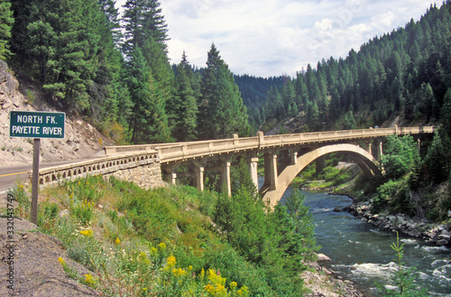 Road Bridge Over the Payette River, Idaho