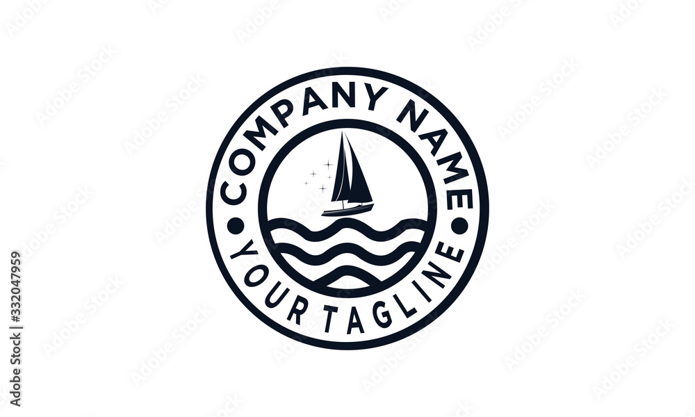 Simple Sailboat logo design for business Simple Sailboat logo design for business