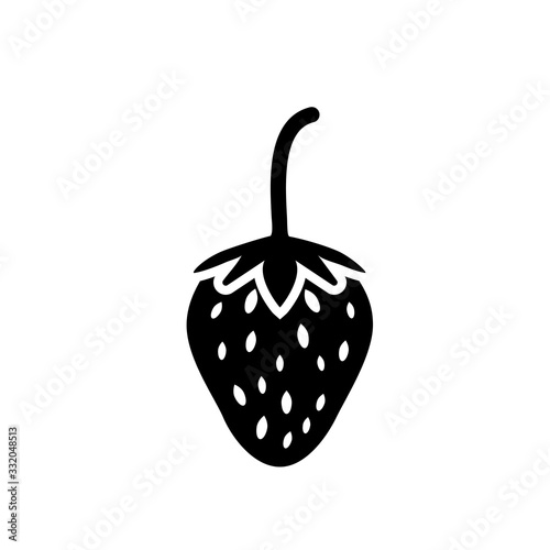 strawberry icon collection, trendy style