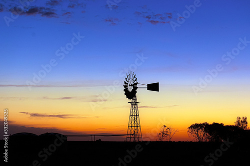 Rural infrastructure at sunset!! - west of Collie, NSW