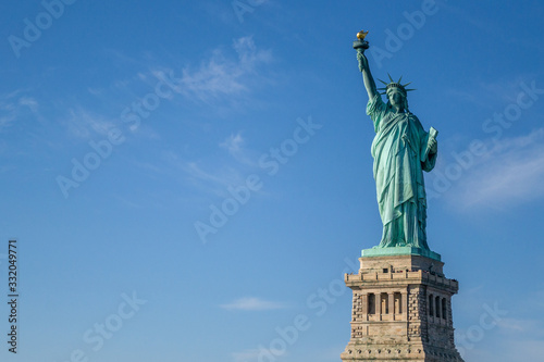 Statue of Liberty and Blue Sky photo