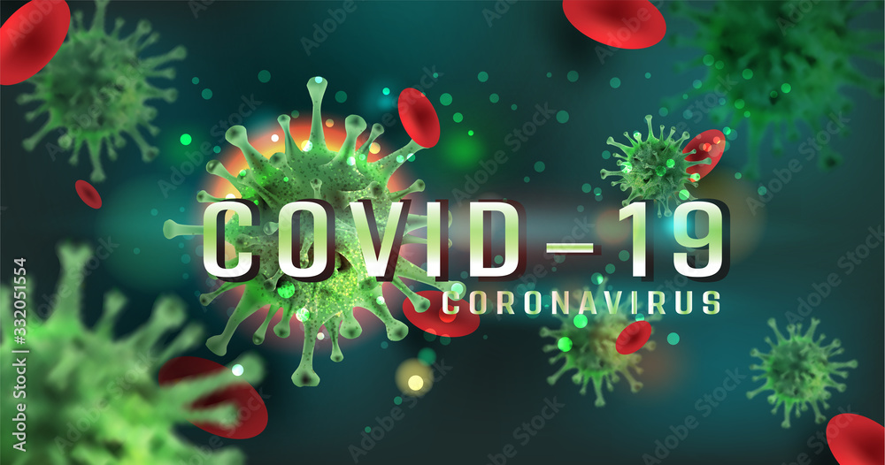 Coronavirus 2019-nCov on white isolated background ,element for medical concept,Microscope virus close up Vector 3D style