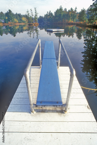 Diving board and pier at Purity Spring, NH