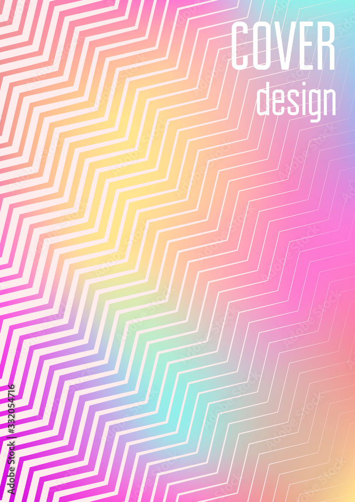 Minimalistic cover template set with gradients Minimalistic cover template set with gradients