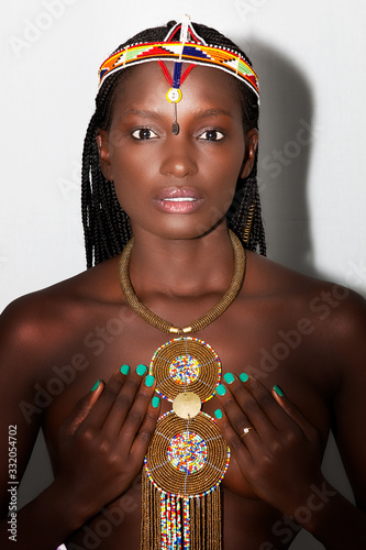 Women in Tribal Jewellery  photo