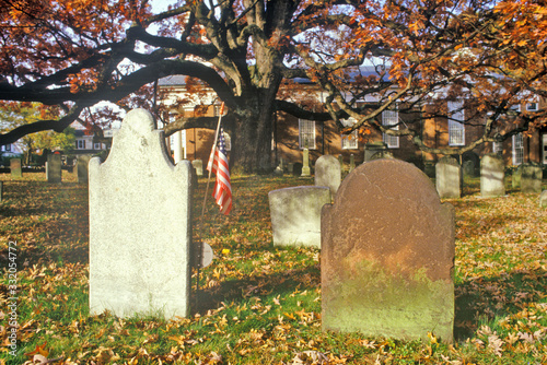 Tombstones in Presbyterian Church yard, Basking Ridge, NJ