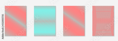 Minimalistic cover template set with gradients © Holo Art