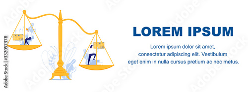 Business Coach, Commenting Financial Diagrams and Charts. Tutor, Teaching Independent Analysis Fundamentals. Wage Worker Forever or Solo Professional. Flat Vector Banner with Copy Space.