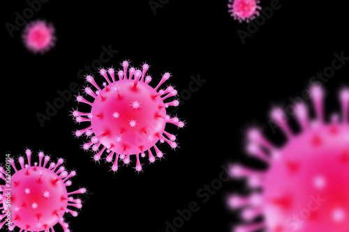 Coronavirus 2019-nCov outbreak concept as dangerous flu strain cases as a pandemic medical health.
