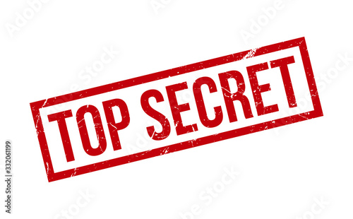 Top Secret Rubber Stamp. Red Top Secret Rubber Grunge Stamp Seal Vector Illustration - Vector