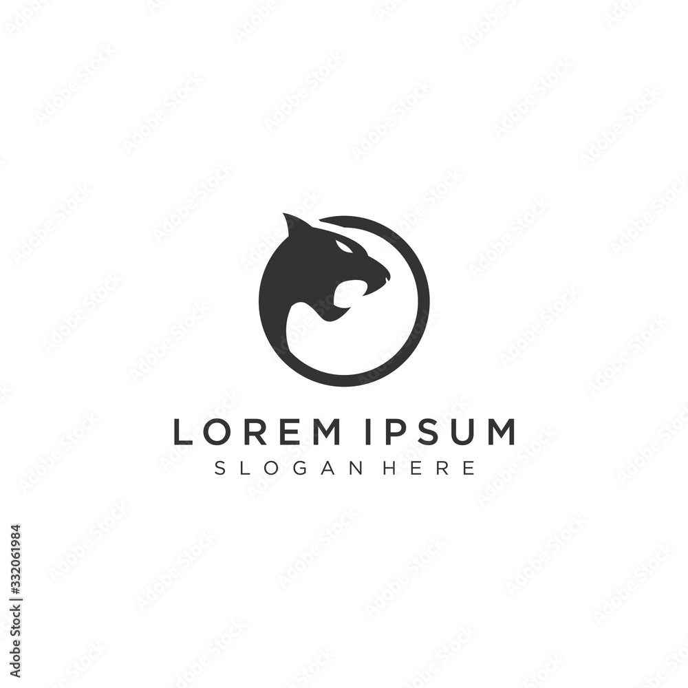 Obraz premium lion logo template