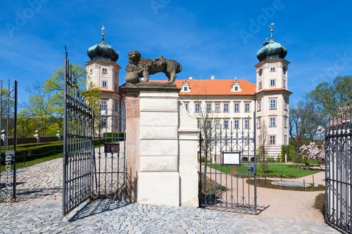  baroque castle Mnisek pod Brdy, Central Bohemian region, Czech republic photo