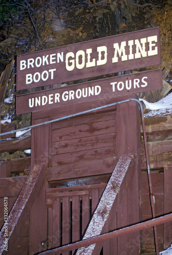 Tourist attraction of Broken Boot Gold Mine in Deadwood, SD photo