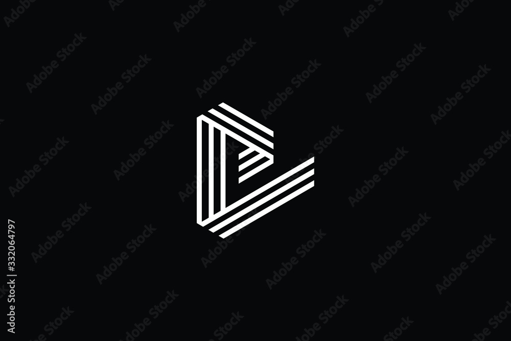 Minimal elegant monogram art logo. Outstanding professional trendy awesome artistic PD DP PL LP initial based Alphabet icon logo. Premium Business logo White color on black background Minimal elegant monogram art logo. Outstanding professional trendy awesome artistic PD DP PL LP initial based Alphabet icon logo. Premium Business logo White color on black background
