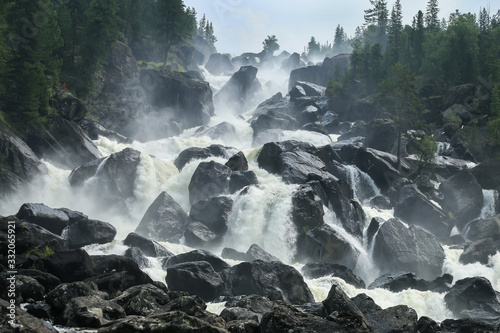 The Uchar waterfall, Altai Republic, Russia photo