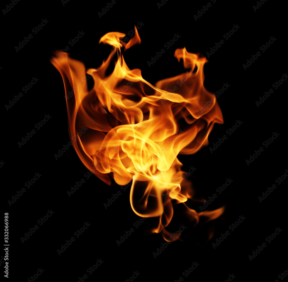 Fire on black Fire on black