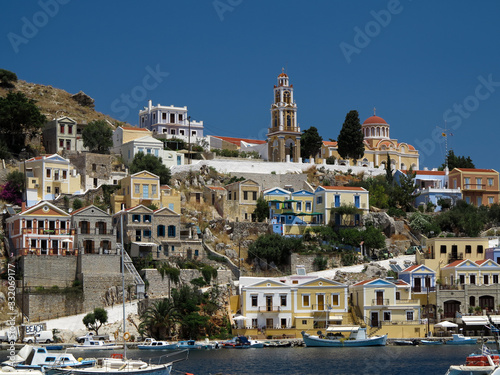 Tourism - View of the bay of mediterranian island.