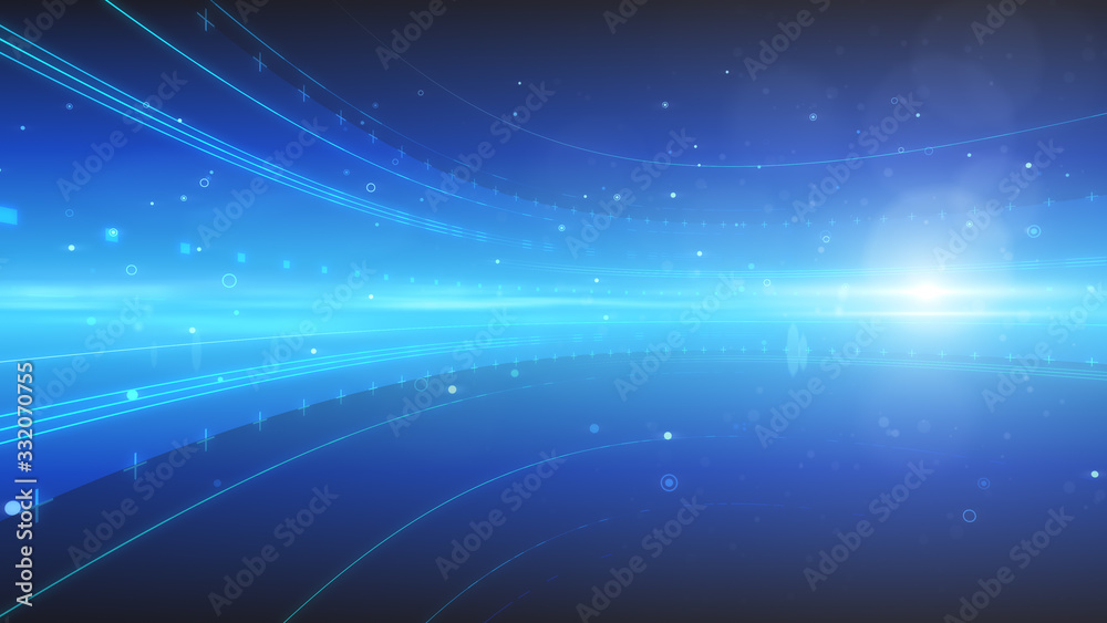 Fototapeta premium AI artificial intelligence digital network computer technology 3D illustration.