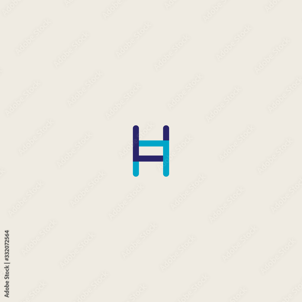 Fototapeta premium logo letter H with a simple design