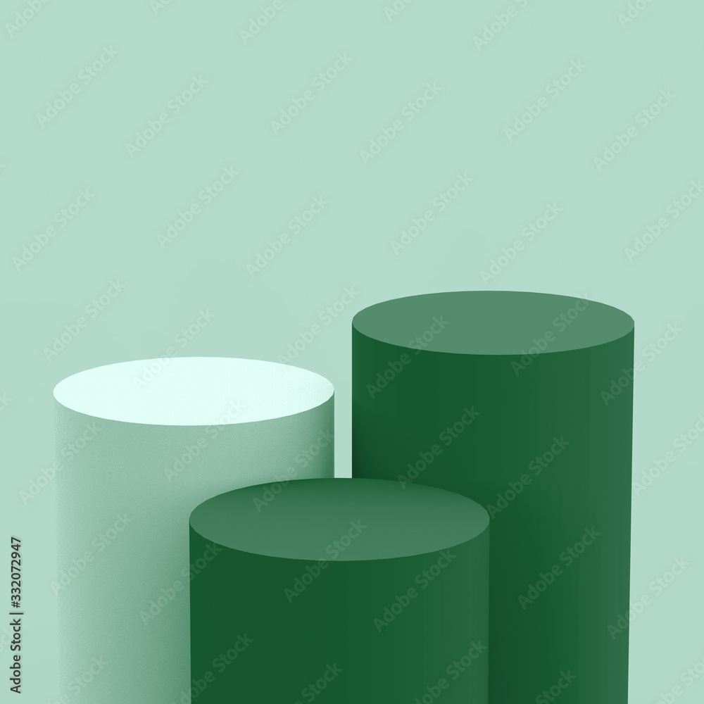 3d Olive green cylinder podium minimal studio background. Abstract 3d geometric shape object illustration render. Display for cosmetic fashion and food natural product. 3d Olive green cylinder podium minimal studio background. Abstract 3d geometric shape object illustration render. Display for cosmetic fashion and food natural product.