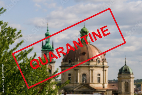Coronavirus and quarantine for travel and tourism, pandemic covid-2019